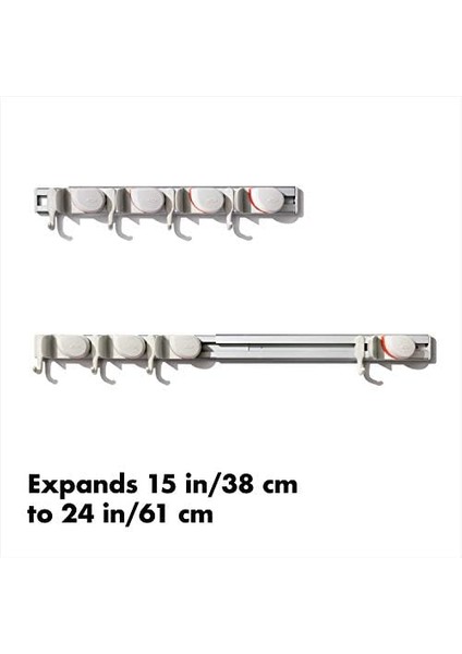 Good Grips Duvar Düzenleyici, Paspas ve Süpürge Için, 7,6 x 12,7 x 43,2 cm fiyatları