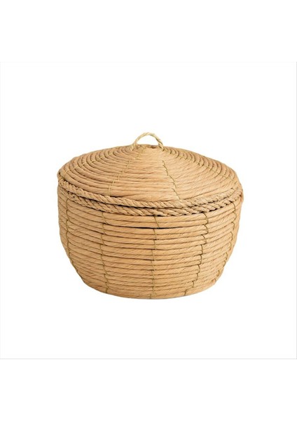 Masaüstü Rattan Depolama Sepeti El Dokuma Oyuncak Depolama Sepeti Ev Saman Sepeti M (Yurt Dışından)