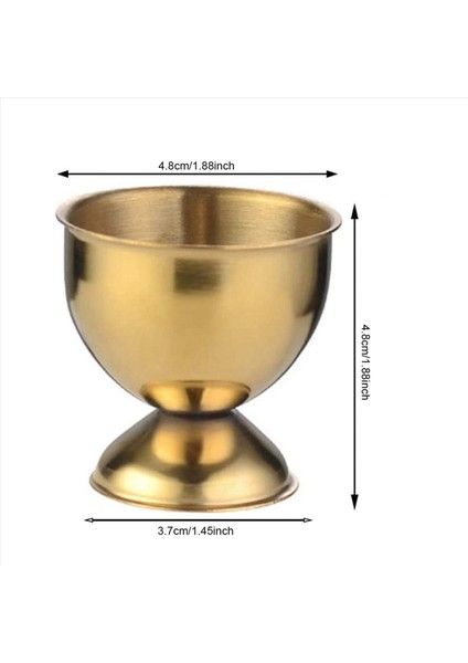 16X Yumurta Bardak Seti Paslanmaz Çelik Yumurta Sert Haşlanmış Yumurtalar ve Yumuşak Tepsi Alet Tutucuları Mutfak Altın (Yurt Dışından) fırsatları