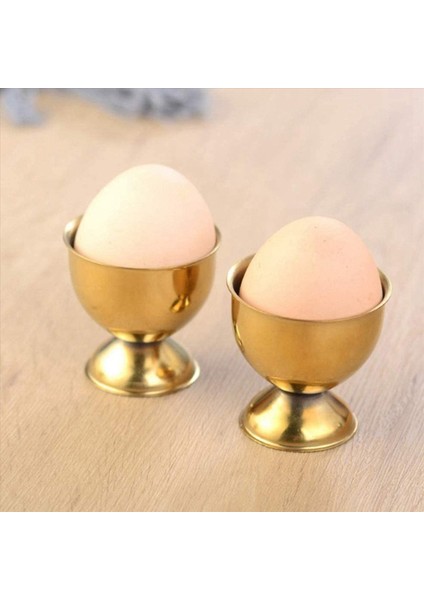 16X Yumurta Bardak Seti Paslanmaz Çelik Yumurta Sert Haşlanmış Yumurtalar ve Yumuşak Tepsi Alet Tutucuları Mutfak Altın (Yurt Dışından) indirimleri