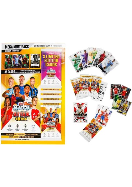 Match Attax 24/25 Multipack (52 Kart, 3 Rastgele x Factor Le Kartı ve Özel Imza Tarzı Pro-View Kartı Dahil!)
