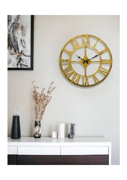 DM30 Serisi Roma Rakamlı Metal Duvar Saati Siyah 30 cm fiyatları