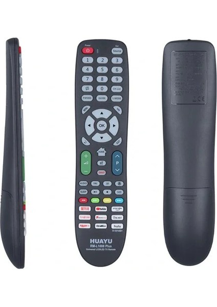 RM-L1688 Plus (V-1014S+) Netflix-Youtube-Prime Video-Google Play Tuşlu Universal LCD LED Tv Kumandası