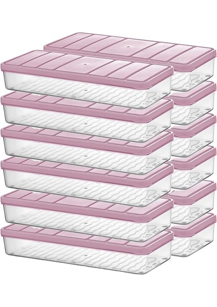 - Nora 12'li 1.2 Litre Küçük Boy Açık Pembe Saklama Kabı