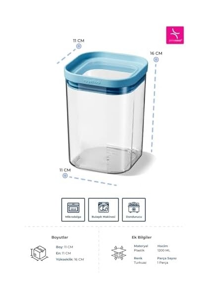 Kuru Gıda Saklama Kabı 1200ML fiyatları