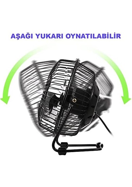 Masa Üstü USB Fan Soğutucu Klima - Metal Serinletici Mini - USB Girişli modelleri