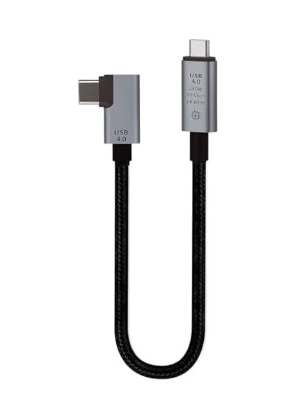 40GBPS 240W 4.0 Thunderbolt L Type-C To Type-C Şarj, Data ve 8k 60Hz Data Transfer Kablosu Tip C 30 cm - PD240W modelleri