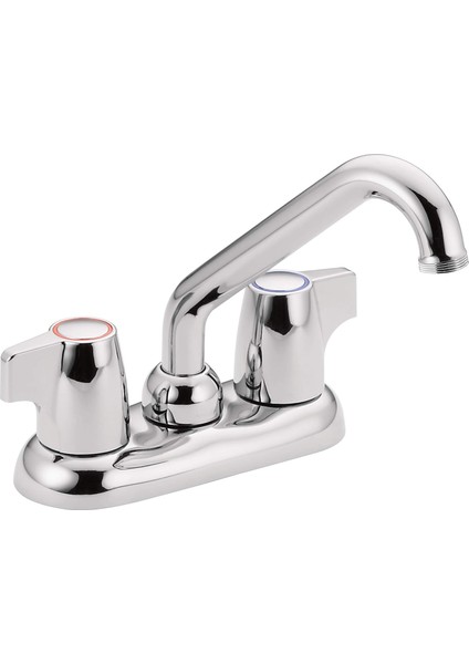 74998 Chateau Iki Saplı 4 Inç Yardımcı Programı Veya Çamaşır Lavabo Bataryası, Krom