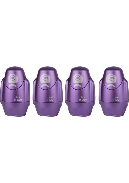 E-Bot Sılgılı Kalemtıras Metalık Mor 4lu Set