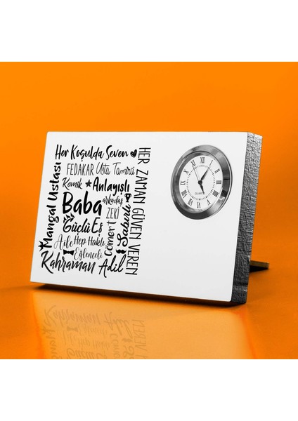 Hediye Saatli Masa Isimliği