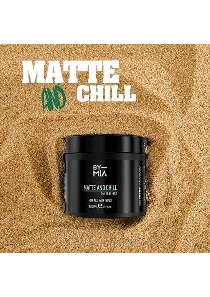 By Mıa Matte And Chill Ultra Doğal Mat Görünüm | Süper Yüksek Tutuş | Erkekler ve Kadınlar Için Saç Vaksı 130 ml modelleri