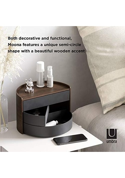 Takı Muhafazası, Makyaj Yöneticisi, Döner Çekmeceli, Siyah/ceviz, Tek Boy fiyatları