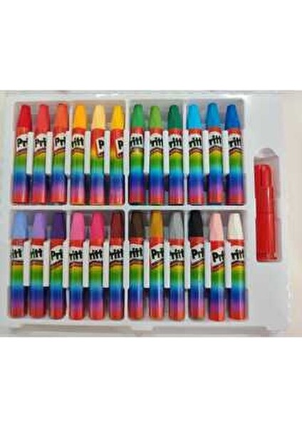 Pastel Boya Seti 24 Renk Çocuklar İçin Eğlenceli ve Yaratıcı Aktiviteler İçin modelleri