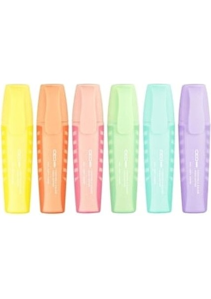 Fosforlu Kalem Seti Mini Pastel Renkler 6'lı Kolay Taşınabilir ve Dayanıklı modelleri