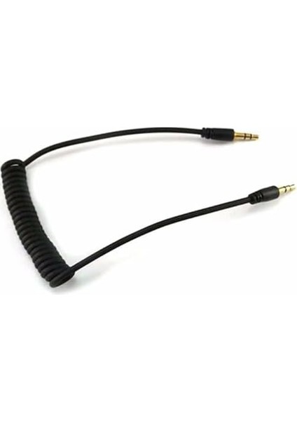 1 Metre Spiralli Aux 3.5mm Kulaklık Ses Aktarma Kablosu, Araç Telefon Tablet Laptop Pc fiyatları