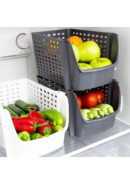 Istiflenebilir Düzenleyici Geniş Sepet