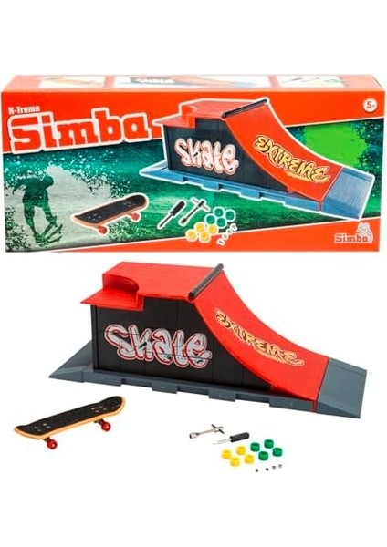 Parmak Kaykayı Extreme Rampa Oyun Alanı, Özel Motifli Kaykay, 8 Yedek Tekerlek, Aksesuarlı fiyatları