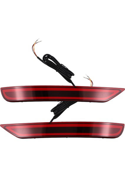 1 Çift LED Arka Tampon Reflektör Kuyruk Freni Sinyali Işık Lambası Subaru Forester 08-16 (Yurt Dışından)