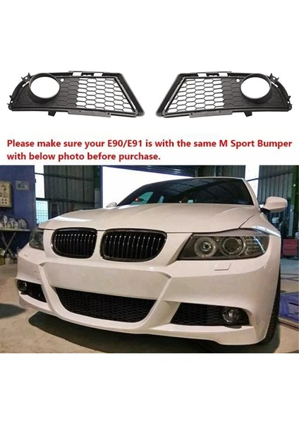 Bmw 3 Serisi Için E90 E91 Lcı M Sport 2009-2011 Araba Ön Tampon Mtech Sis Izgaraları 51117891396 Sağ (Yurt Dışından) fiyatları