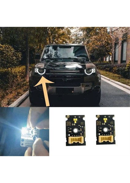 Land Rover Defender Için 2020-2023 Araba Drl White LED Gündüz Koşu Işıkları LED LED Işık Dönüş Drl Modülü 2 Pcs (Yurt Dışından) fırsatları