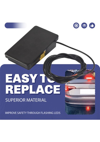 LED Araba Fren Lambası 15LED F1 Tarzı Evrensel Kabuklu Pilot Işık Araba Arka Spoyler LED Fren Işık Kuyruğu Açık Siyah Kabuk (Yurt Dışından) fırsatları