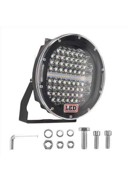 7 Inç 300W Offroad LED Iş Işık Çubuğu Beyaz+Kehribar, Kamyon Için Yuvarlak Spot Işığı Araba Iş Lambası 4WD 4x4 Atv Utv Suv (Yurt Dışından) fiyatları
