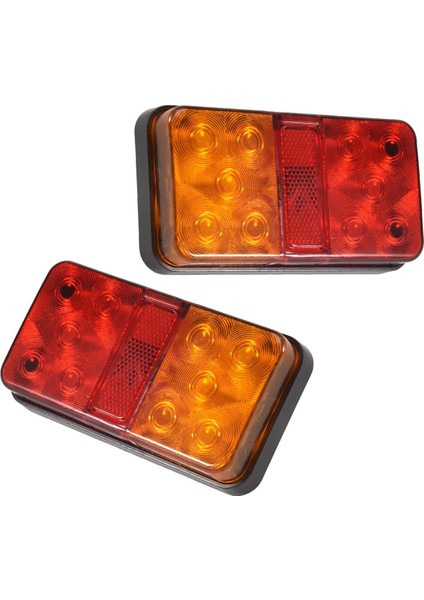 2pcs 12V 10LED Su Geçirmez Kamyon Römorku Kamyon Kuyruğu Işığı Araba Dönüş Sinyali Fren Arka Durdurma Lambası Tekne Rv Kamp Göstergesi (Yurt Dışından) fiyatları