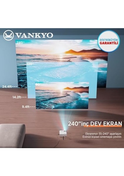 Sunspark 500W 5g Wi-Fi + 5.1 Bluetooth 1080P Destekli Projeksiyon Cihazi - LCD LED - 240 Inç Yansitma - Dahili Hoparlör - Tv Stick/ps5/hdmı/usb/vga/av fiyatları