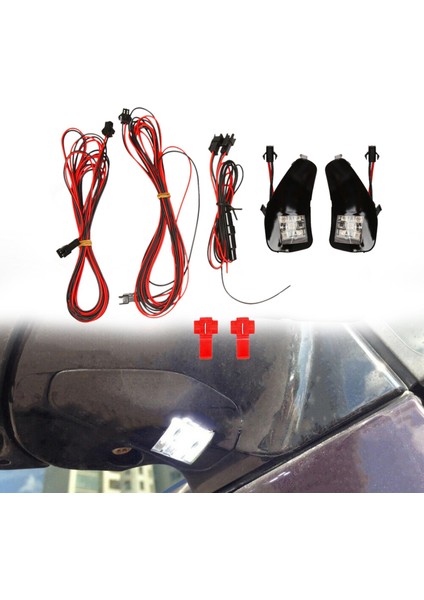 2pcs LED Dikizim Bir Su Birikintisi Işığı Yan Ayna Toyota Alphard 20 Serisi Vellfire Iı, Mavi Işık (Yurt Dışından) fırsatları