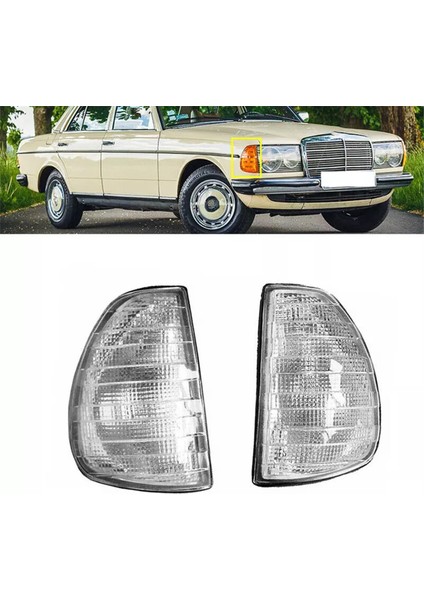 Ön Taraftaki Sinyal Köşe Işığı Gösterge Lambası Mercedes Benz W123 1976-1984 Köşe Işaretleyici Işık Sağ (Yurt Dışından) modelleri