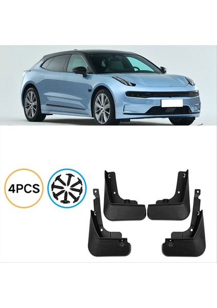 4pcs Araba Çamurlu Çamur Flafs Zeekr 001 2021-2023 Araç Aksesuarları Için Sıçrama Çamur Guard Fender (Yurt Dışından) fiyatları