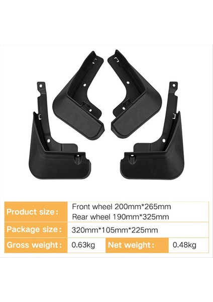 4pcs Araba Çamurlu Çamur Flafs Zeekr 001 2021-2023 Araç Aksesuarları Için Sıçrama Çamur Guard Fender (Yurt Dışından) fırsatları