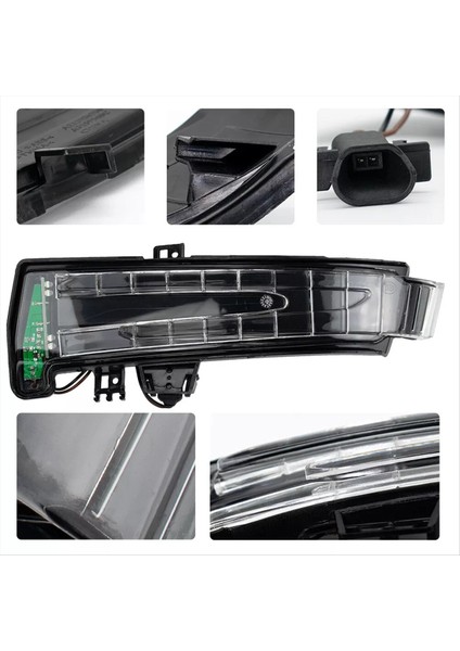 Araba Işaretleyici Sinyal LED Işık Göstergesi Yan Ayna A2129067401, A2129067501 Mercedes Benz W204 C204 W212 (Yurt Dışından) modelleri