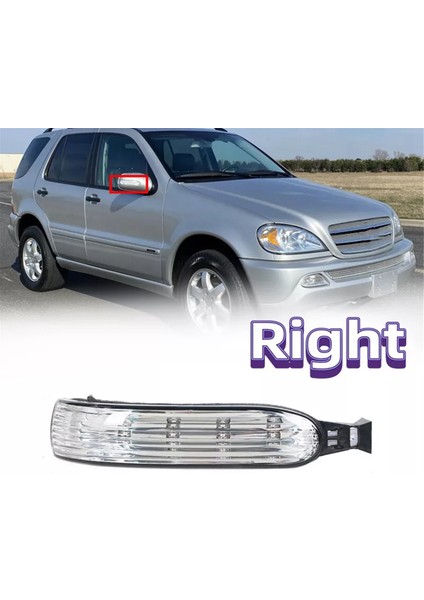 Yan Kapı Ayna LED Gösterge Işığı Mercedes ml Sınıfı W163 2002-2005 Dikiz Dönüş Sinyal Lambası A1638200621 Sağ (Yurt Dışından) fırsatları