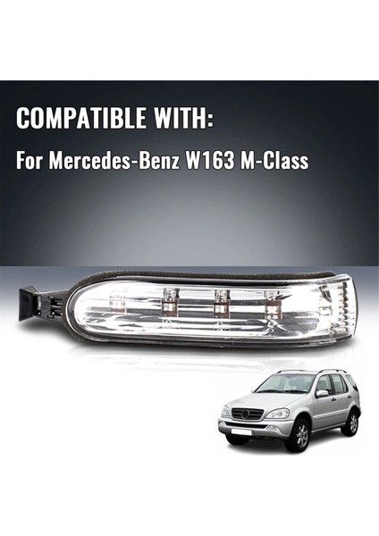 Yan Kapı Ayna LED Gösterge Işığı Mercedes ml Sınıfı W163 2002-2005 Dikiz Dönüş Sinyal Lambası A1638200621 Sağ (Yurt Dışından) indirimleri
