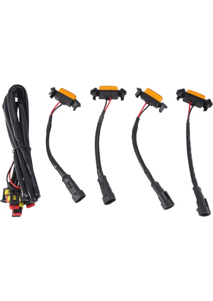 Toyota Tacoma Trd 2016 -2020 Ön Izgara Aydınlatma LED Izgara Işıkları Kit 4 Pc (Amber Shell Sarı Işık) (Yurt Dışından)