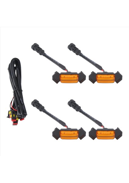 Toyota Tacoma Trd 2016 -2020 Ön Izgara Aydınlatma LED Izgara Işıkları Kit 4 Pc (Amber Shell Sarı Işık) (Yurt Dışından) fiyatları