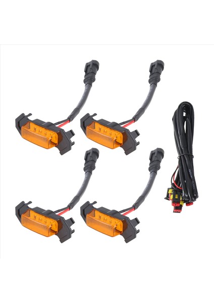 Toyota Tacoma Trd 2016 -2020 Ön Izgara Aydınlatma LED Izgara Işıkları Kit 4 Pc (Amber Shell Sarı Işık) (Yurt Dışından) modelleri