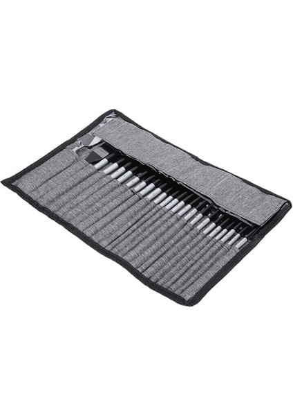 24 Parça Akrilik Yağlıboya Guaj Fırça Seti Sentetik Fırça Ahşap Sap Kullanışlı Çanta fiyatları