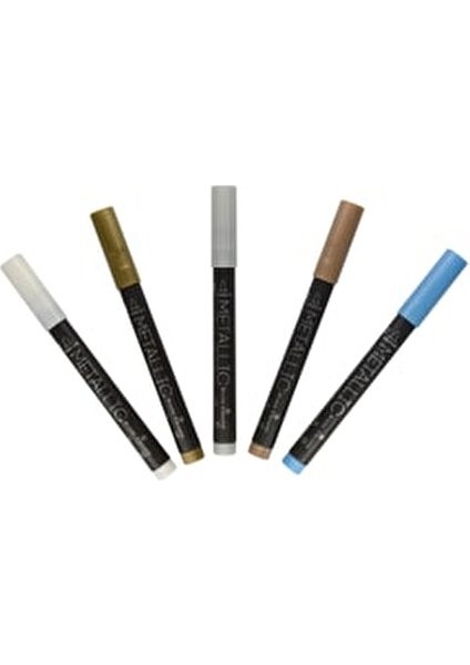 Visconti Sketch Art 5 Renk Metalik İşaretleyici Seti Renkli 22-0096 modelleri