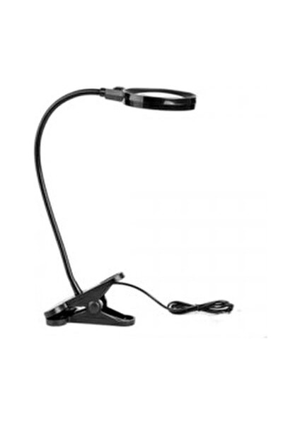 Işıklı Büyüteç 12 LED ile Donatılmış Esnek Boyunlu 75 mm Mercek Çapı