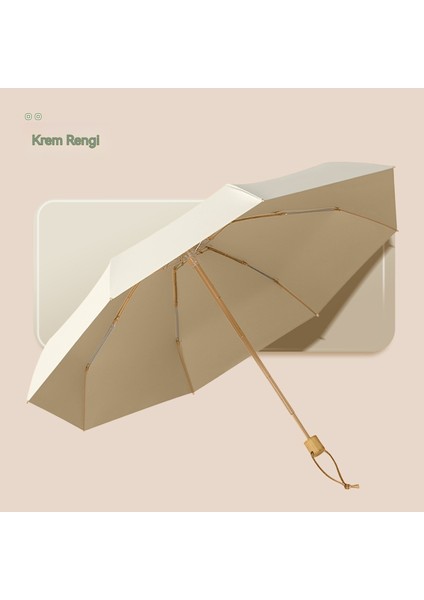 Yarım Fiyatlı, Sekiz Kemikli Renkli Gerçek Kafa Saplı, Yağmurlu-Güneşli Kadın Güneşliği, Uv Korumalı Gümüş Kaplamalı Güneşlik (Yurt Dışından)