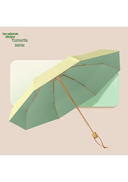 Yarım Fiyatlı, Sekiz Kemikli Renkli Gerçek Kafa Saplı, Yağmurlu-Güneşli Kadın Güneşliği, Uv Korumalı Gümüş Kaplamalı Güneşlik (Yurt Dışından)
