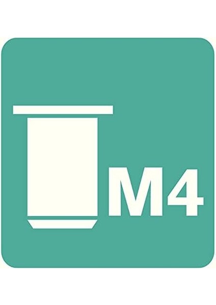 Blindnietmuttern, Ince Malzemeler Için, 20 Adet, Matkap Ucu Dahil, M4 modelleri