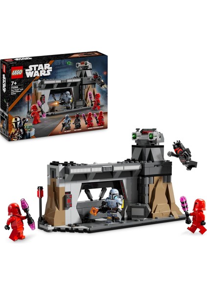 : The Mandalorian Paz Vizsla ve Moff Gideon Savaşı 75386 – 7 Yaş ve Üzeri Kız ve Erkek Çocuklar Için 4 Minifigür Içeren Oyuncak Yapım Seti, Çocuklar Için Doğum Günü Hediyesi (289 Parça)