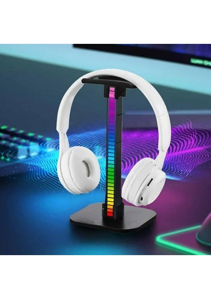 Masaüstü Oyuncu Kulaklık Rgb Standı ZR715
