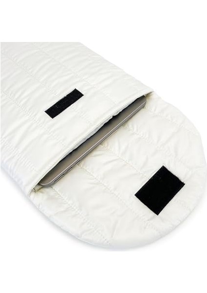 Jessy Puffer Pearl Laptop, Su Itici, Koruyucu Pedli Bilgisayar Çantası,13’’/14’’, Macbook,tablet,ipad,laptop Kılıfı, Beyaz fiyatları