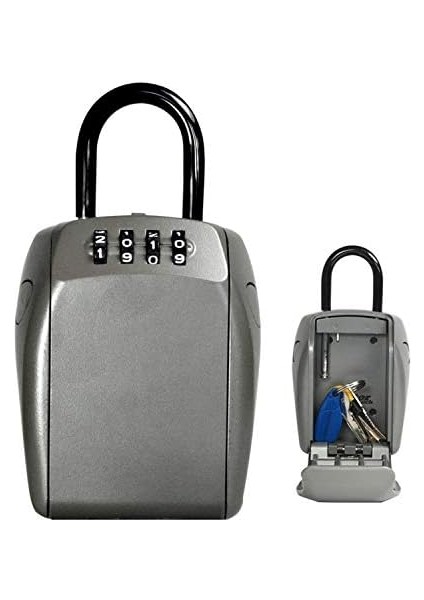 Anahtar Emniyetli Braketli [büyük] [hava Koşullarına Dayanıklı] - 5414EURD - Anahtar Kasası, Gri fiyatları