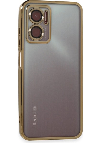 Xiaomi Redmi 10 5g Kılıf Razer Lensli Silikon - Gold