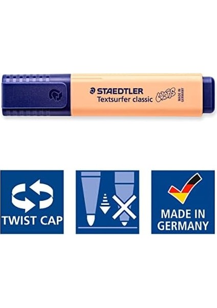 364 Cwp6 Textsurfer Pastel Fosforlu 6'lı Blister fiyatları